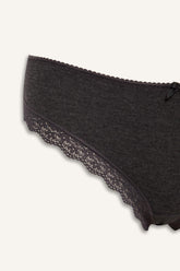 Lace Detailed 3 Strap Slip Panties-Fall in Love