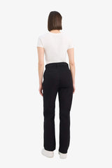 Straight Fit Gabardine High Waist Trousers