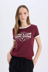 Coool Regular Fit Cycling Collar Printed Ribana Short Sleeve T-shirt