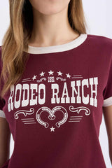 Coool Regular Fit Cycling Collar Printed Ribana Short Sleeve T-shirt