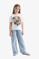 Girls Harry Potter Relax Fit Crew Neck Short Sleeve T-Shirt