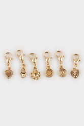 Female Gold Detailed Interchangeable Flying Charm Pendant