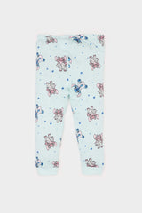 Girl Baby Disney Lilo & Stitch Pajama Set Combed Short Sleeve Top Flexible Waist Long Bottom