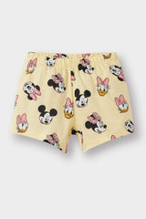 Disney Mickey & Minnie Baby Girl Pajama Set Short Sleeve Cotton Elastic Waist Shorts