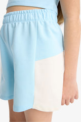 Girl 2-Piece Set Printed Sleeveless T-Shirt Shorts