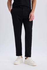 Jogger Zippered Summer Fabric Trousers