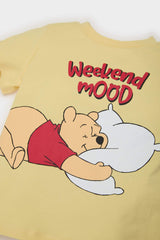 Baby Boy Disney Winnie The Pooh Pajama Set Short Sleeve Combed Cotton Top Elastic Waist Shorts