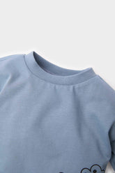 Men's Baby Bike Collar Animal Patterned Long Sleeve T-Shirt