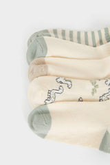 Baby Boy Non-Slip Sole 5-Pack Cotton Long Socks