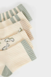 Baby Boy Non-Slip Sole 5-Pack Cotton Long Socks