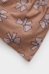 Baby Girl Bow Patterned Long Sleeve Dress