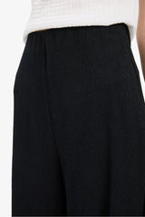 Wide Leg Crinkle Trousers