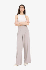 Wide Leg Crinkle Trousers