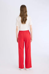 Cool Wide Leg Sweatpants Basic Plain Elastic Waist Wide Leg