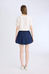 Coool Balloon Fit Normal Waist Bengalin Mini Skirt