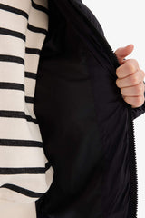 Girls Waterproof Hooded Zippered Puffer Coat