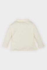 Girl Baby Bicycle Collar Printed Long Sleeve T-Shirt