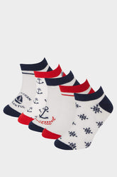 Boys' 5-Pack Cotton Ankle Socks