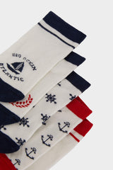 Boys' 5-Pack Cotton Ankle Socks
