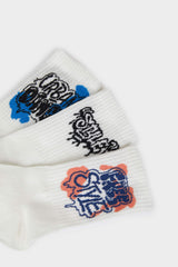 Man's Children Comfortable Rubber 3 Pcs Cotton Long Socks