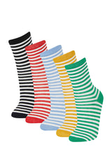 Boy 5 Pcs Cotton Long Socks