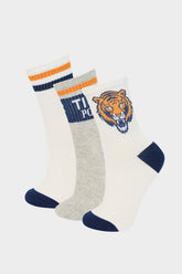 Boy 3-Pack Cotton Long Socks