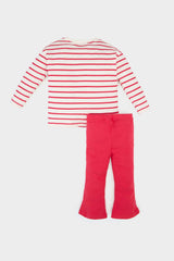 Girl Baby 2 Pcs Set Striped Long Sleeve T-shirt Spanish Leg Legs