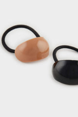 Woman 2 Pcs Rubber Buckle