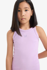 Fitted Crew Neck Ribbed Camisole Sleeveless Dress