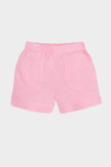 Baby Girl Elastic Waist Basic Plain Shorts