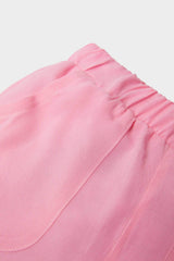 Baby Girl Elastic Waist Basic Plain Shorts