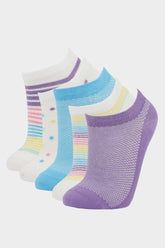 Girls 5-Pack Cotton Ankle Socks