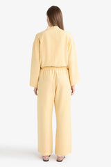 Straight Leg Linen Blend Capri