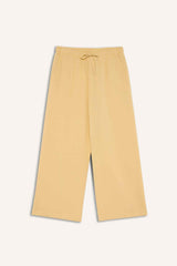 Straight Leg Linen Blend Capri