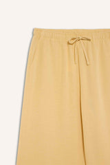 Straight Leg Linen Blend Capri