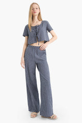 Wide Leg Normal Waist Trousers