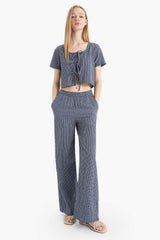 Wide Leg Normal Waist Trousers