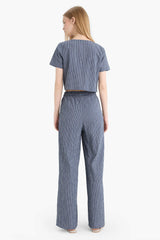 Wide Leg Normal Waist Trousers