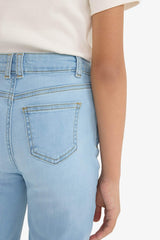 Girls Flare Fit Bell-bottom Jeans