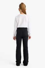 Girl's Flare Fit Bell-bottom Jeans