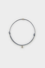 AtolyeWolf x DeFacto Unısex Yarn Steel Piece Grey Luck Bracelet
