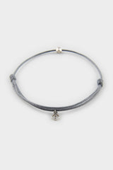 AtolyeWolf x DeFacto Unısex Yarn Steel Piece Grey Luck Bracelet