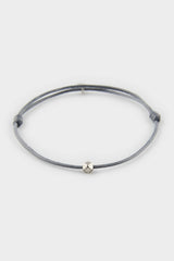 AtolyeWolf x DeFacto Unısex Yarn Steel Piece Grey Luck Bracelet