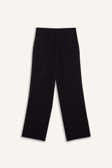 Normal Waist Standard Size Wide Leg Linen Blended Palazzo Pants With Wide Leg Zipper