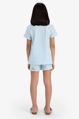 Girls Disney Lilo & Stitch Pajama Set Short Sleeve Top Shorts