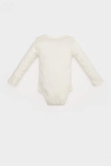 Baby Girl Newborn Crew Neck Rainbow Printed Snap Body