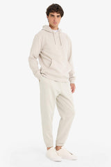Regular Fit Basic Plain Jogger Sweatpants with Tied Waist, Pockets and Elasticated Legs