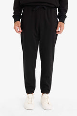 Regular Fit Basic Plain Jogger Sweatpants with Tied Waist, Pockets and Elasticated Legs