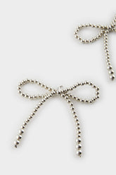 Women Silver Ribbon Slippery Ornament