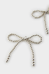 Women Silver Ribbon Slippery Ornament